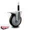 Service Caster 5'' Black Poly Swivel 3/4'' Expanding Stem Caster Total Lock Brake SCC-EXTTL20S514-PPUB-BLK-34 - alternate 3